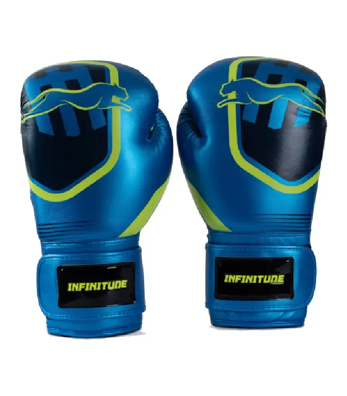 PU Boxing Gloves – Hook & Loop BlueBlack