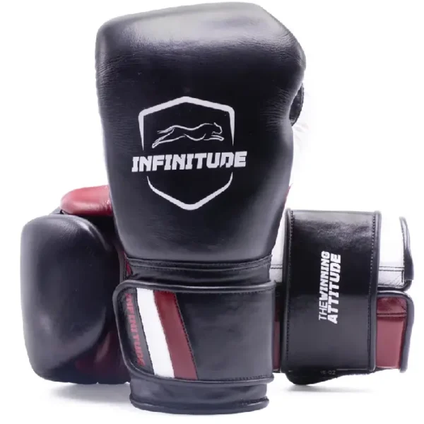 Raider Pro Boxing Gloves Black & Maroon