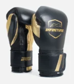 Raider Pro – Hook & Loop Boxing Gloves Black & Gold